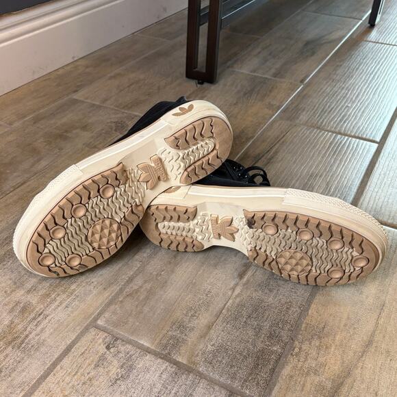 Adidas Women Nizza Trek Black Tan Leopard Platform Sneaker Size 9 1/2 - Picture 6 of 7